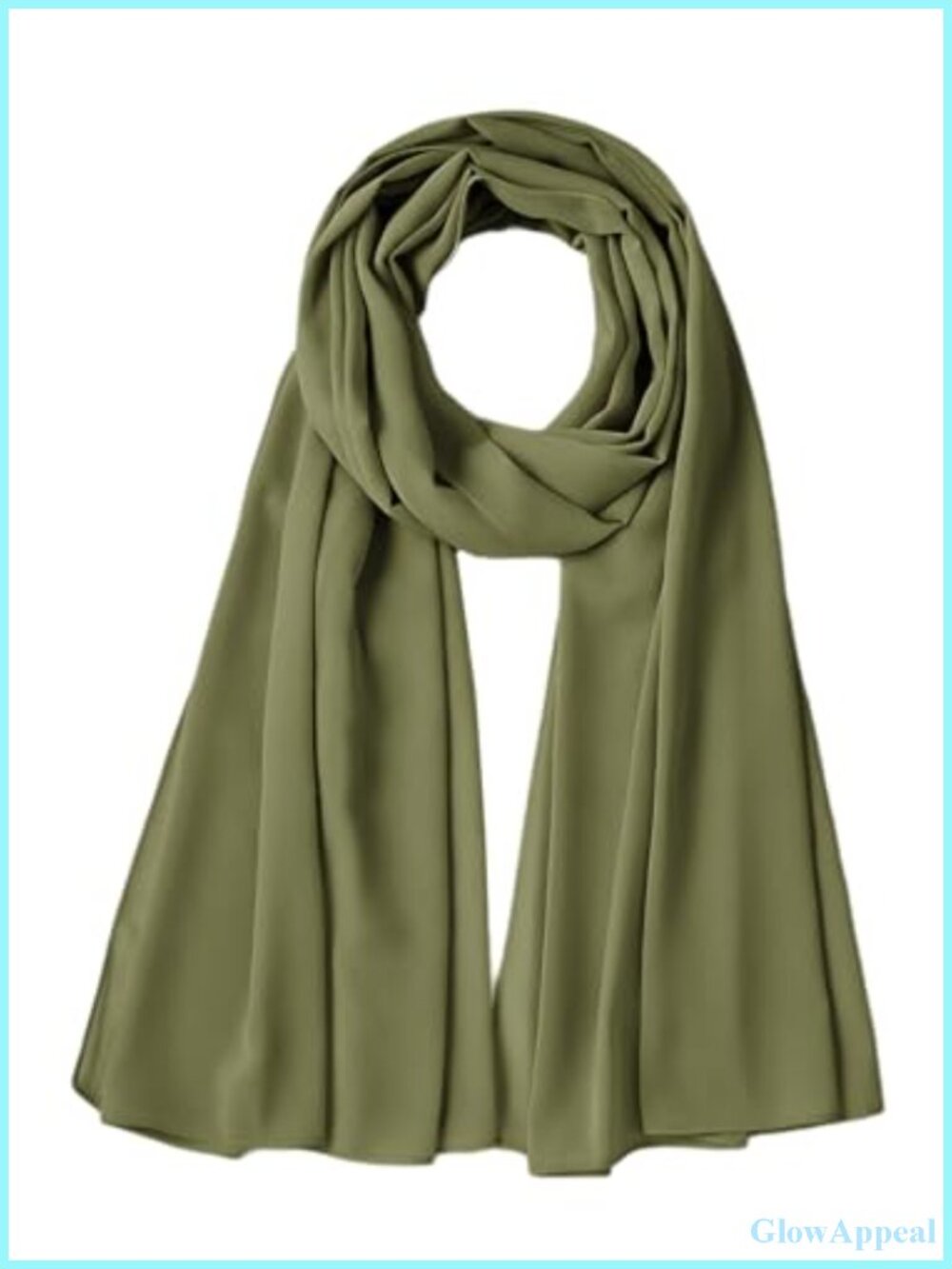 Silk Chiffon Scarf Shawl Wrap Hijab – Large 70x175cm, Women's Headscarf Fashion